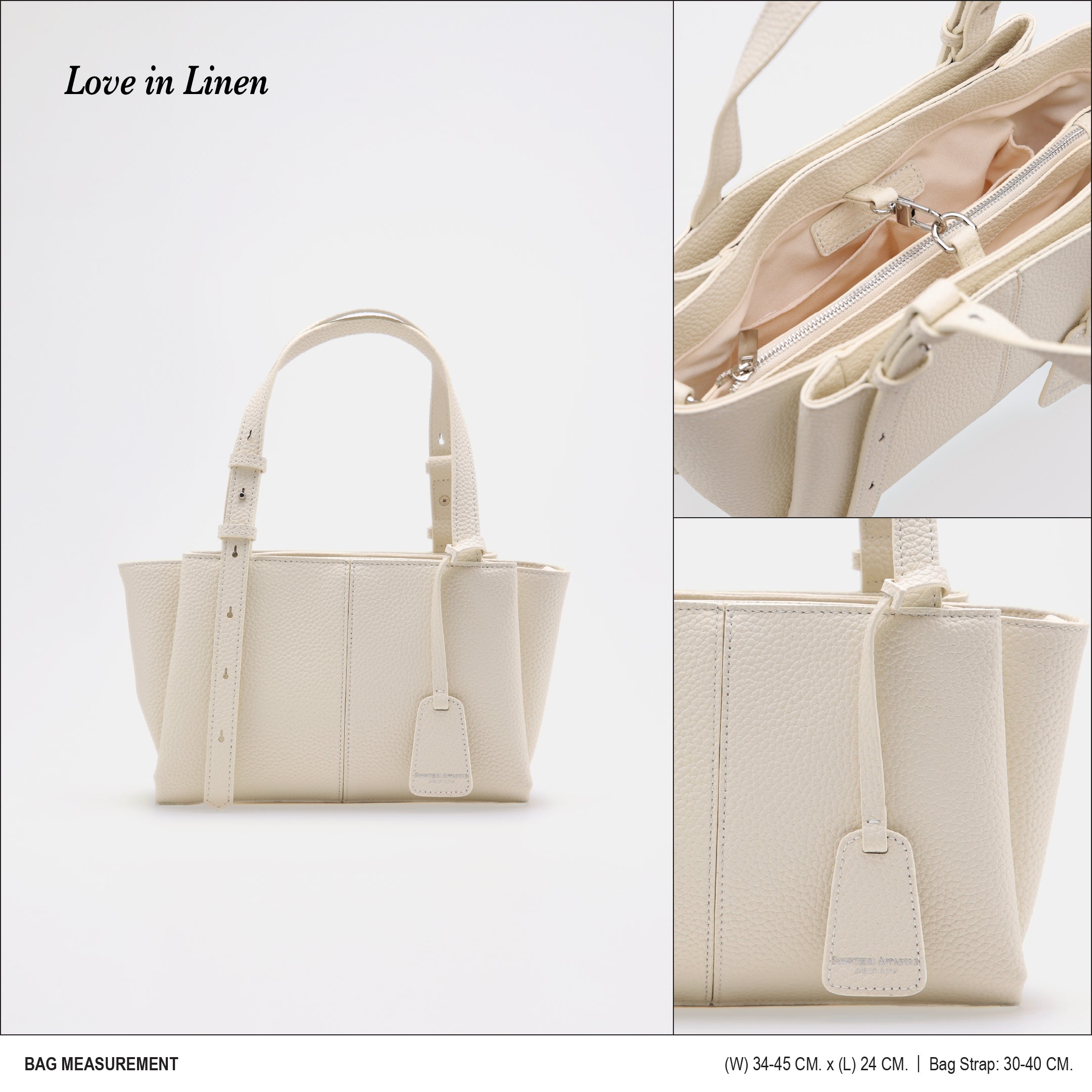 SOMETHING TARTINE BAG LA PETITE (LOVE IN LINEN) – Something Apparels