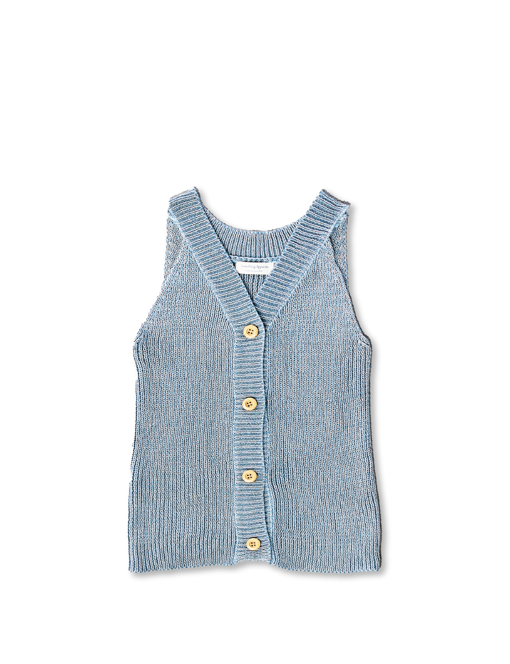 SOMETHING IRIS KNIT VEST (LIGHT BLUE)