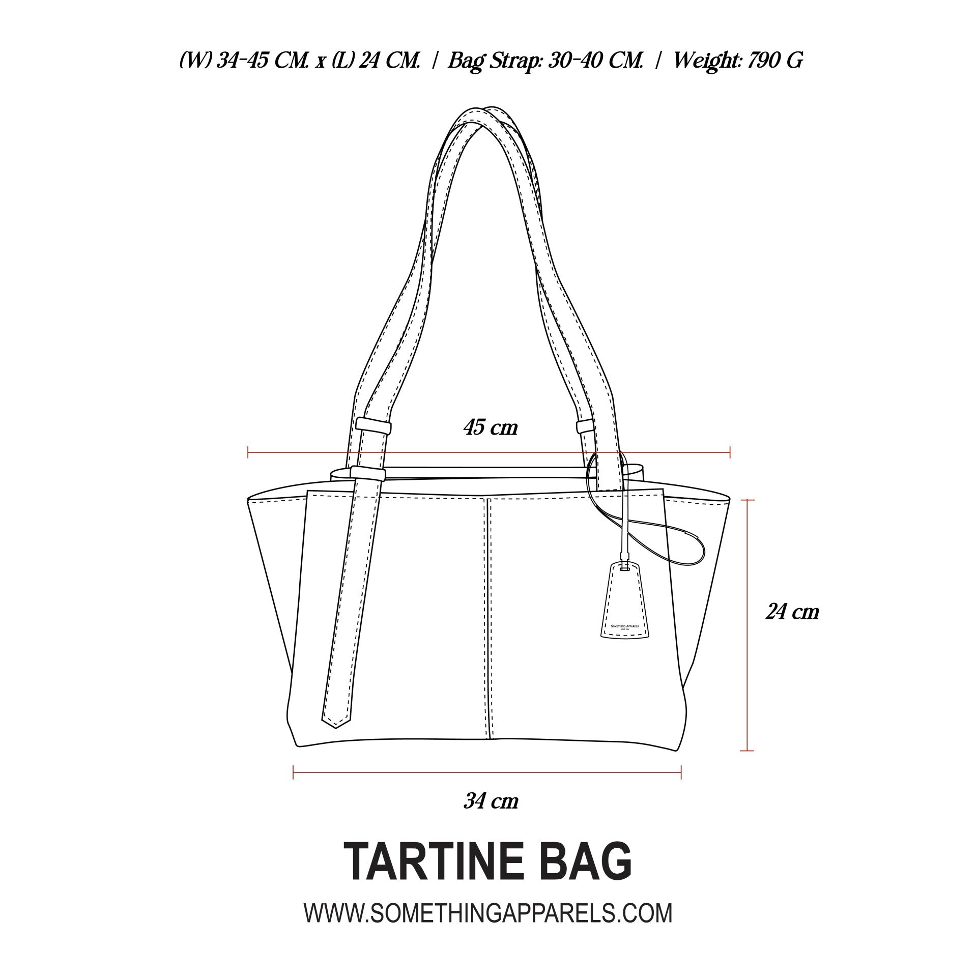 SOMETHING TARTINE BAG (CAVIAR BLACK)