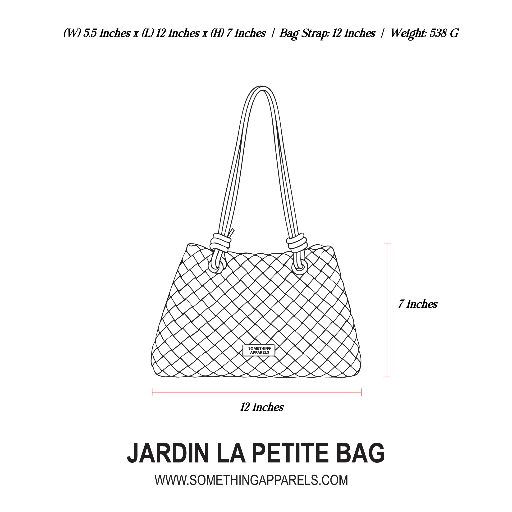 SOMETHING JARDIN LA PETITE BAG (WINE) (PRE-ORDER SHIP BY 03/06)