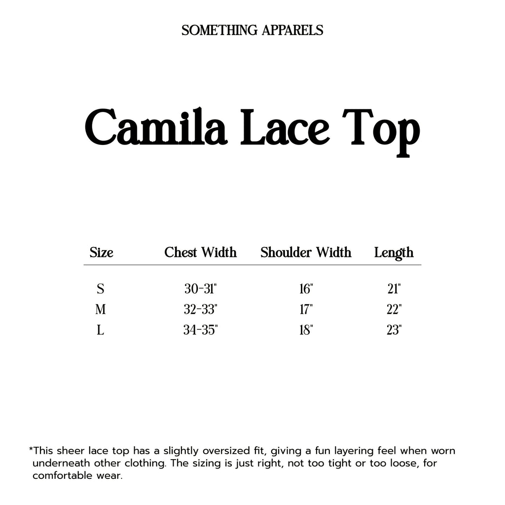 SOMETHING CAMILA LACE TOP