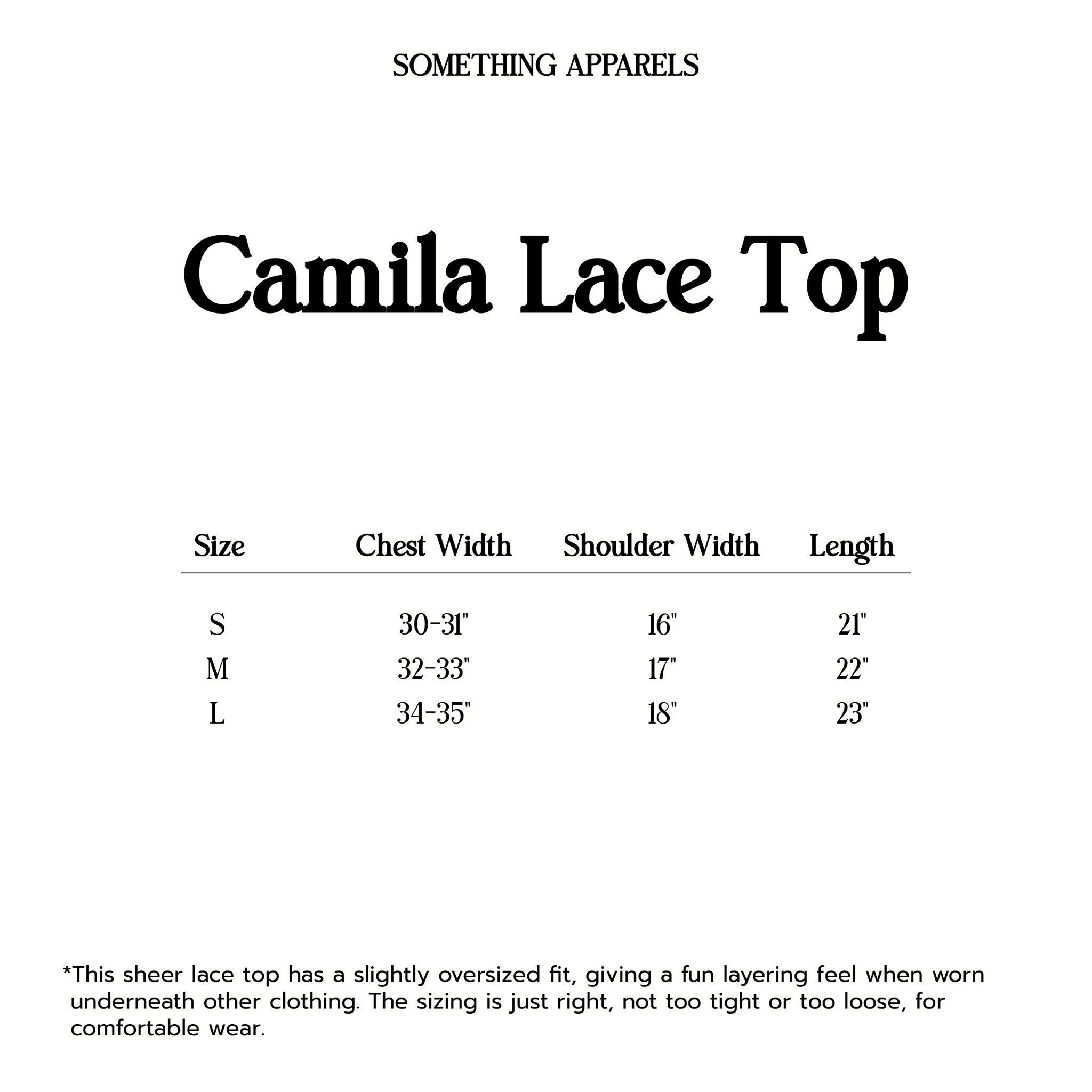 SOMETHING CAMILA LACE TOP