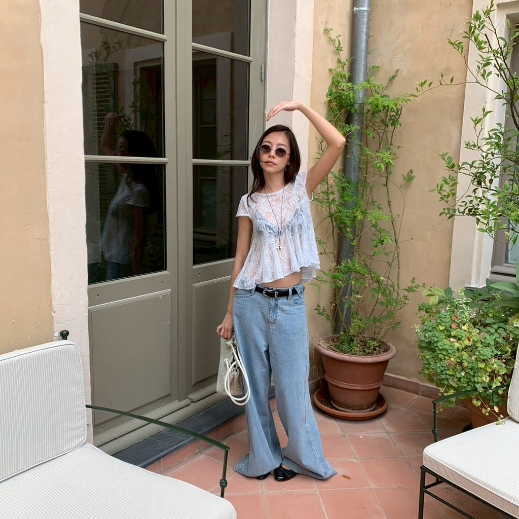 SOMETHING CAMILA LACE TOP