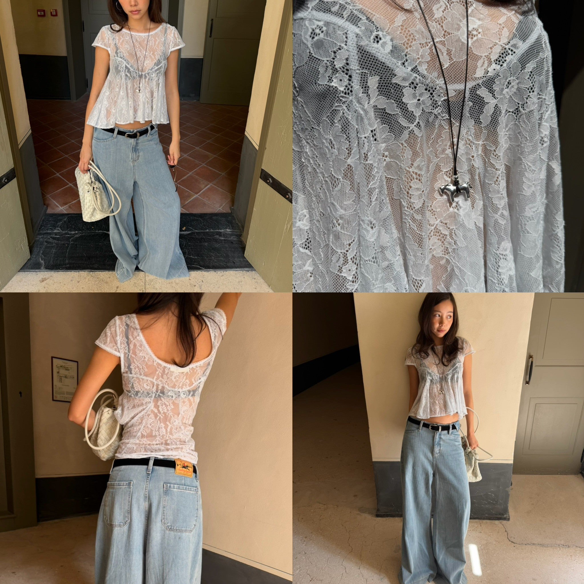 SOMETHING CAMILA LACE TOP