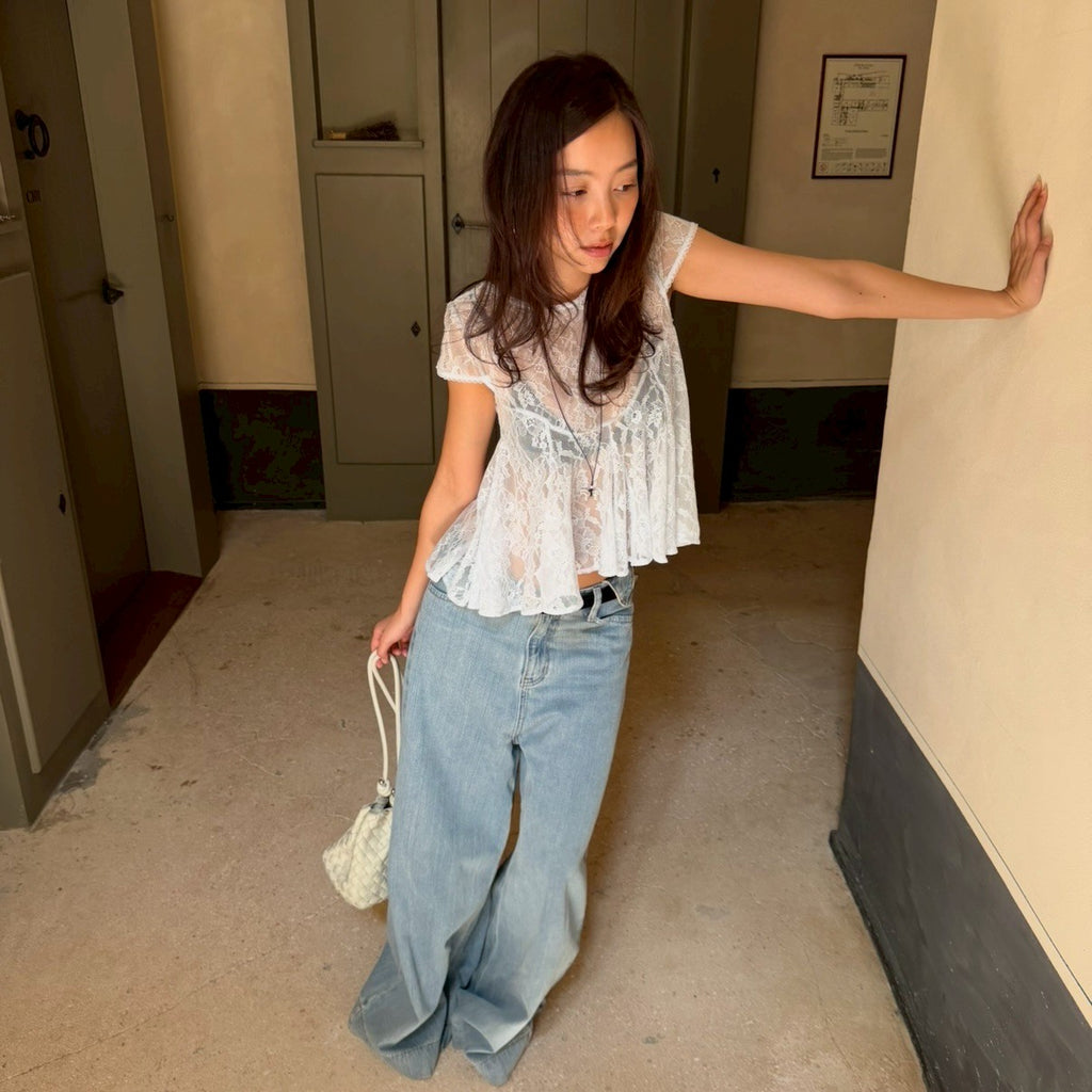 SOMETHING CAMILA LACE TOP
