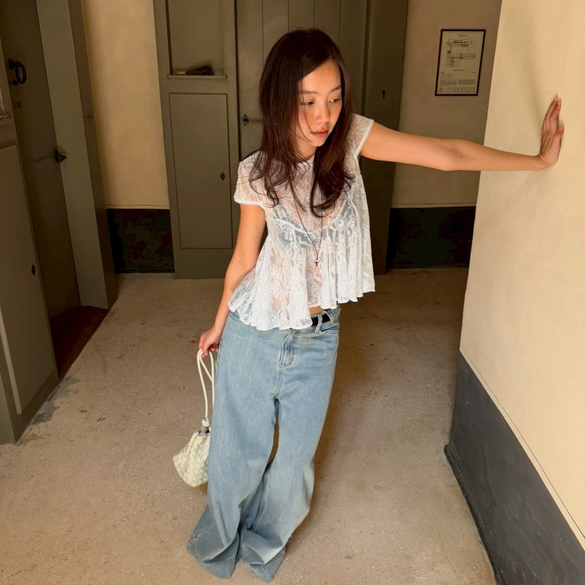 SOMETHING CAMILA LACE TOP
