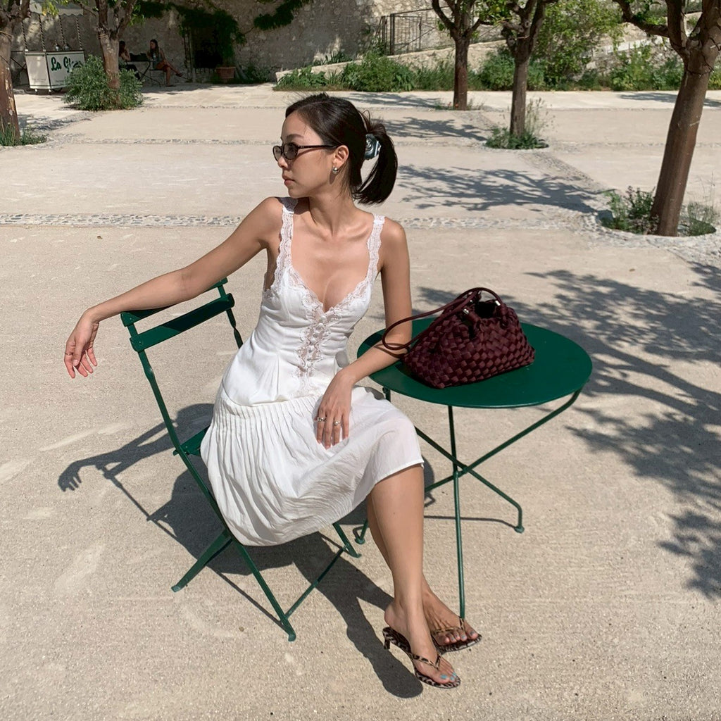SOMETHING CAPUCINE LACE TOP (WHITE)