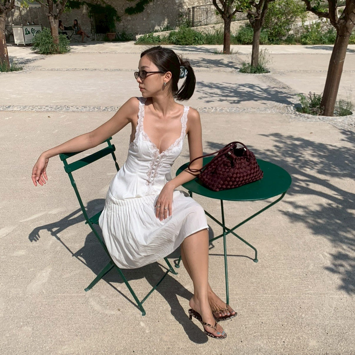 SOMETHING CAPUCINE LACE TOP (WHITE)