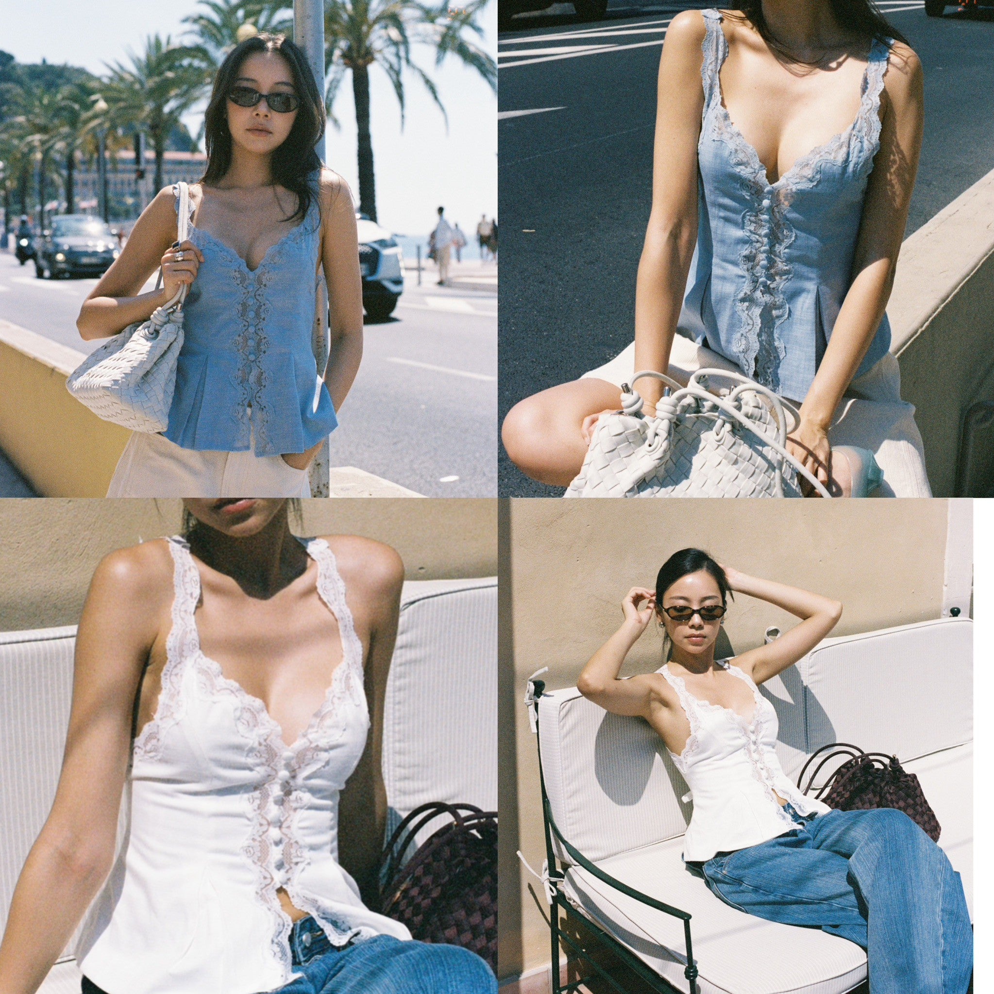 SOMETHING CAPUCINE LACE TOP (WHITE)