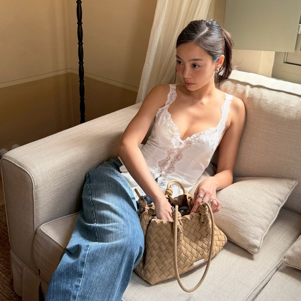 SOMETHING CAPUCINE LACE TOP (WHITE)