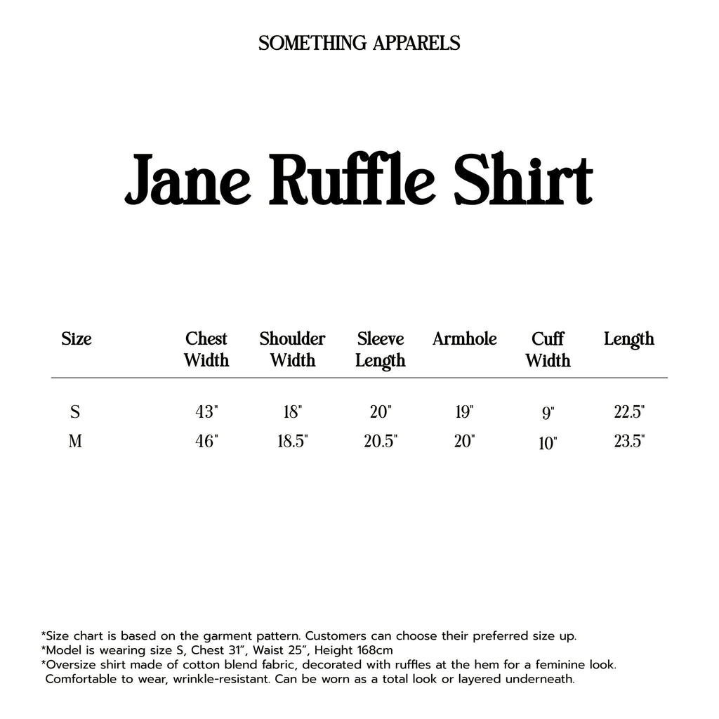 SOMETHING JANE RUFFLE SHIRT
