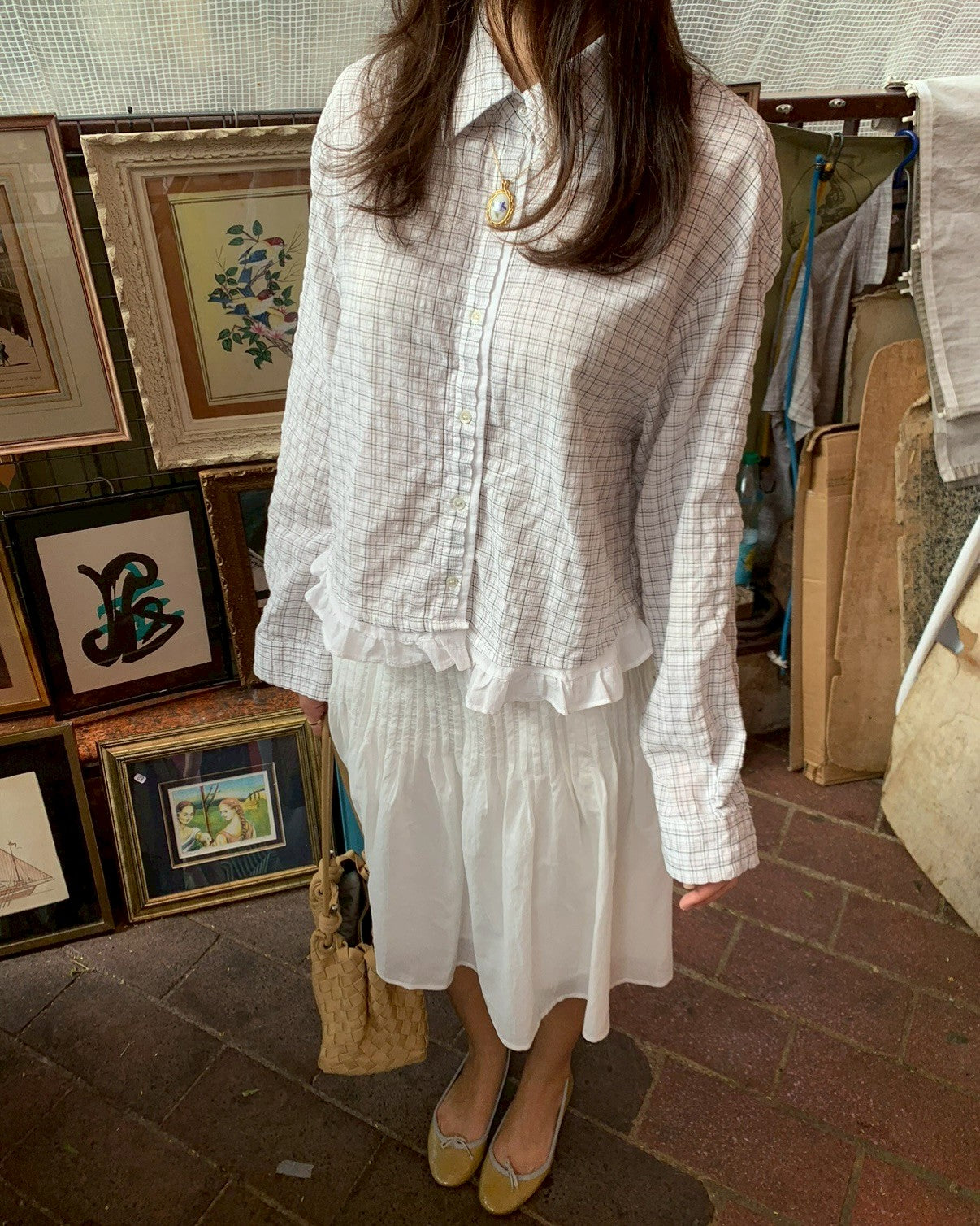 SOMETHING JANE RUFFLE SHIRT