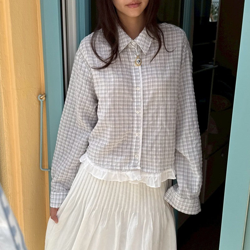 SOMETHING JANE RUFFLE SHIRT
