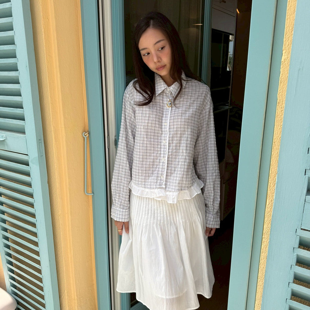SOMETHING JANE RUFFLE SHIRT