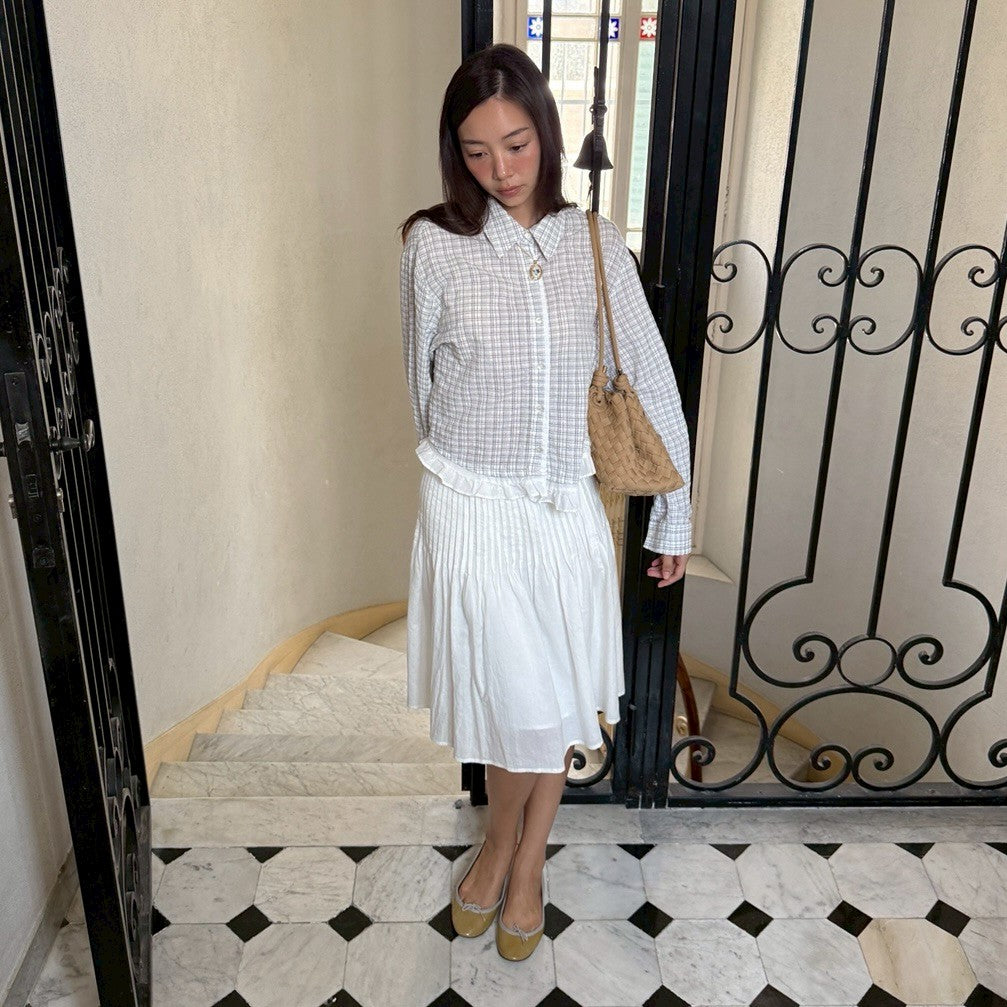 SOMETHING JANE RUFFLE SHIRT