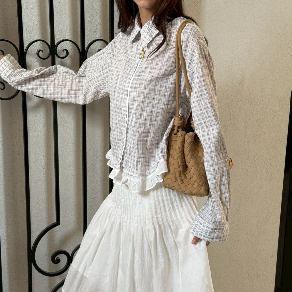 SOMETHING JANE RUFFLE SHIRT