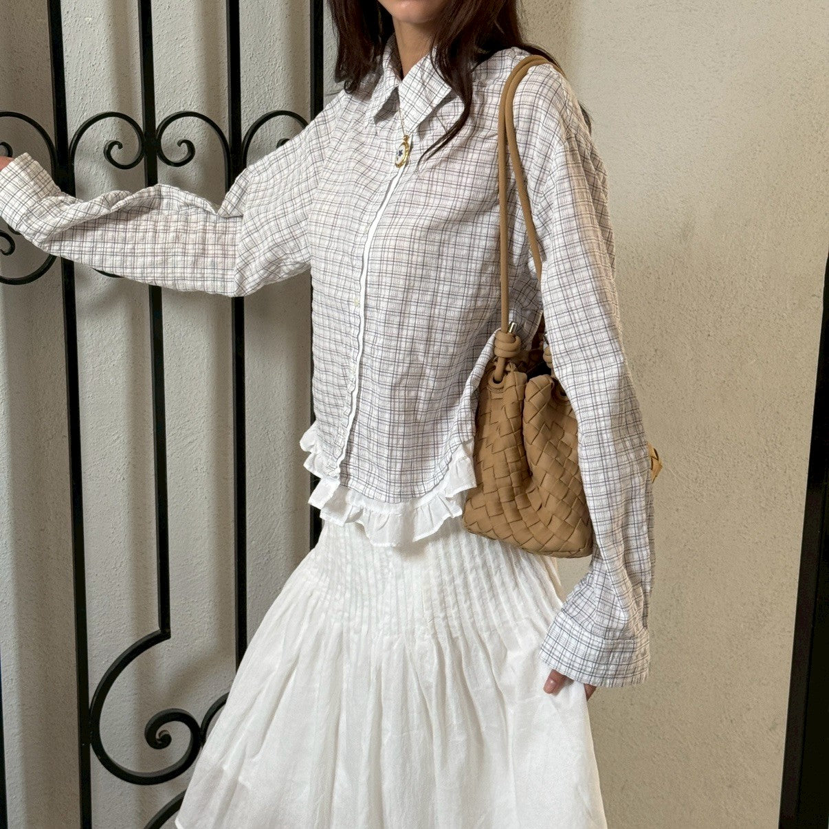 SOMETHING JANE RUFFLE SHIRT