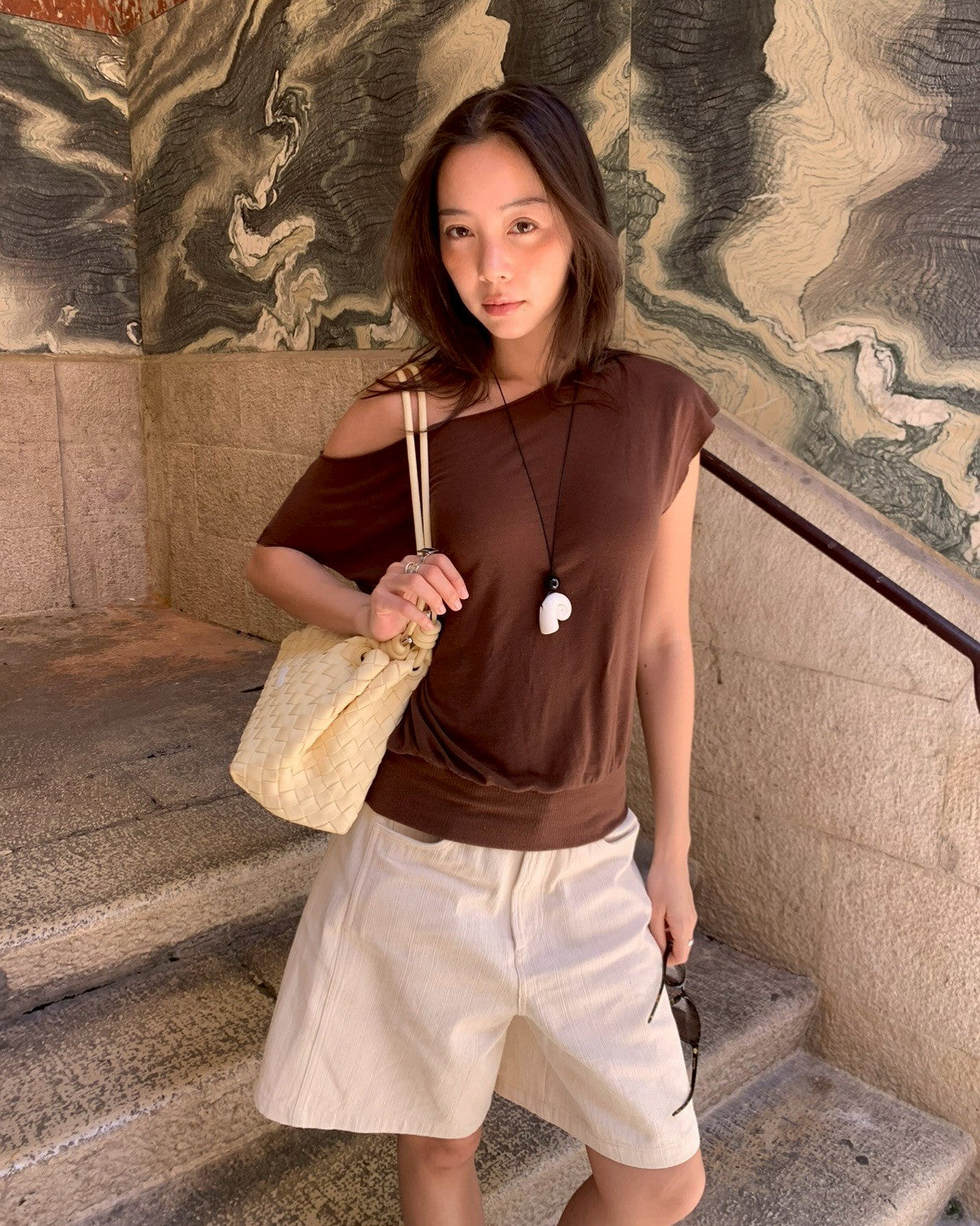 SOMETHING MARGOT TOP (BROWN) (10 days PRE-ORDER)