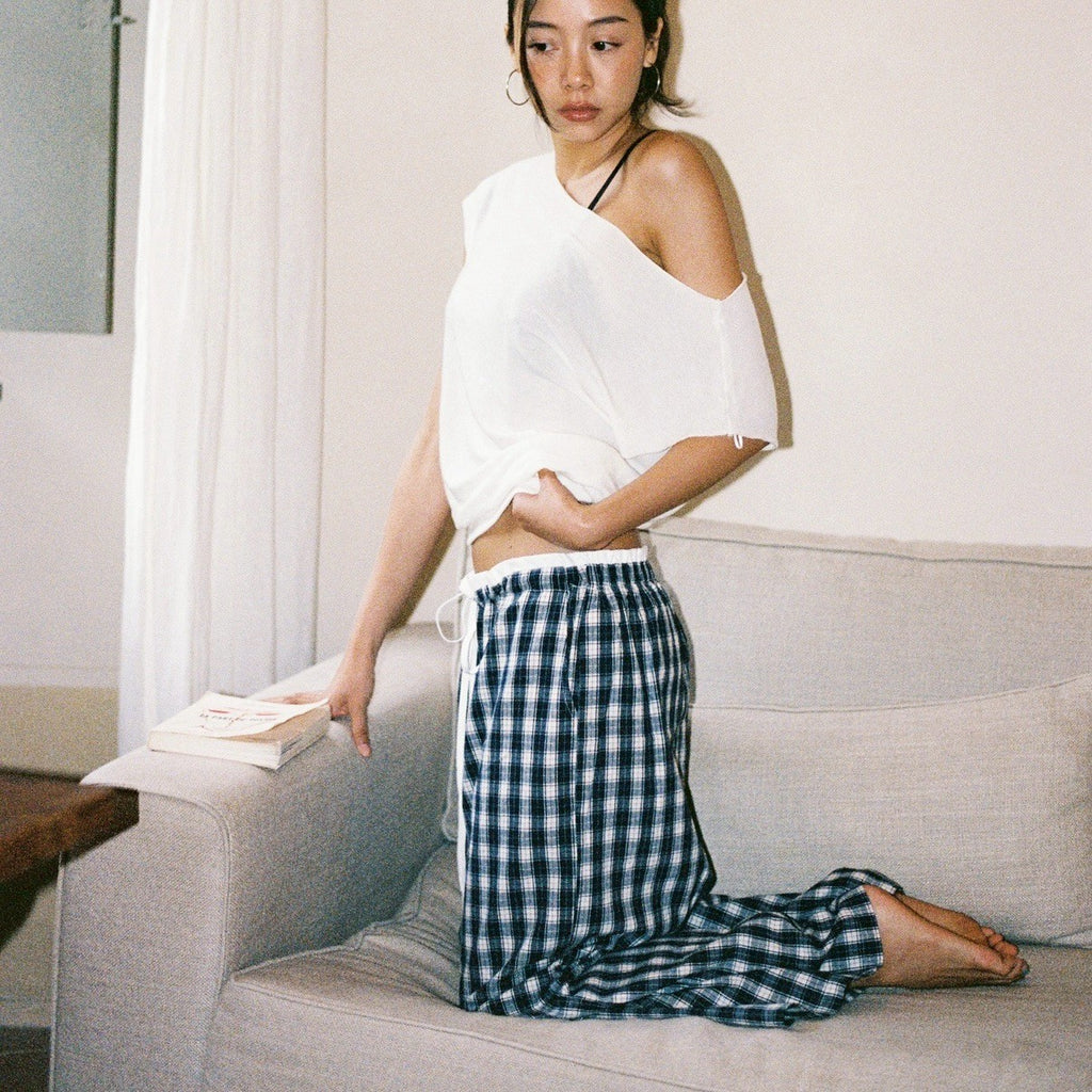 SOMETHING NOAH GINGHAM PANTS