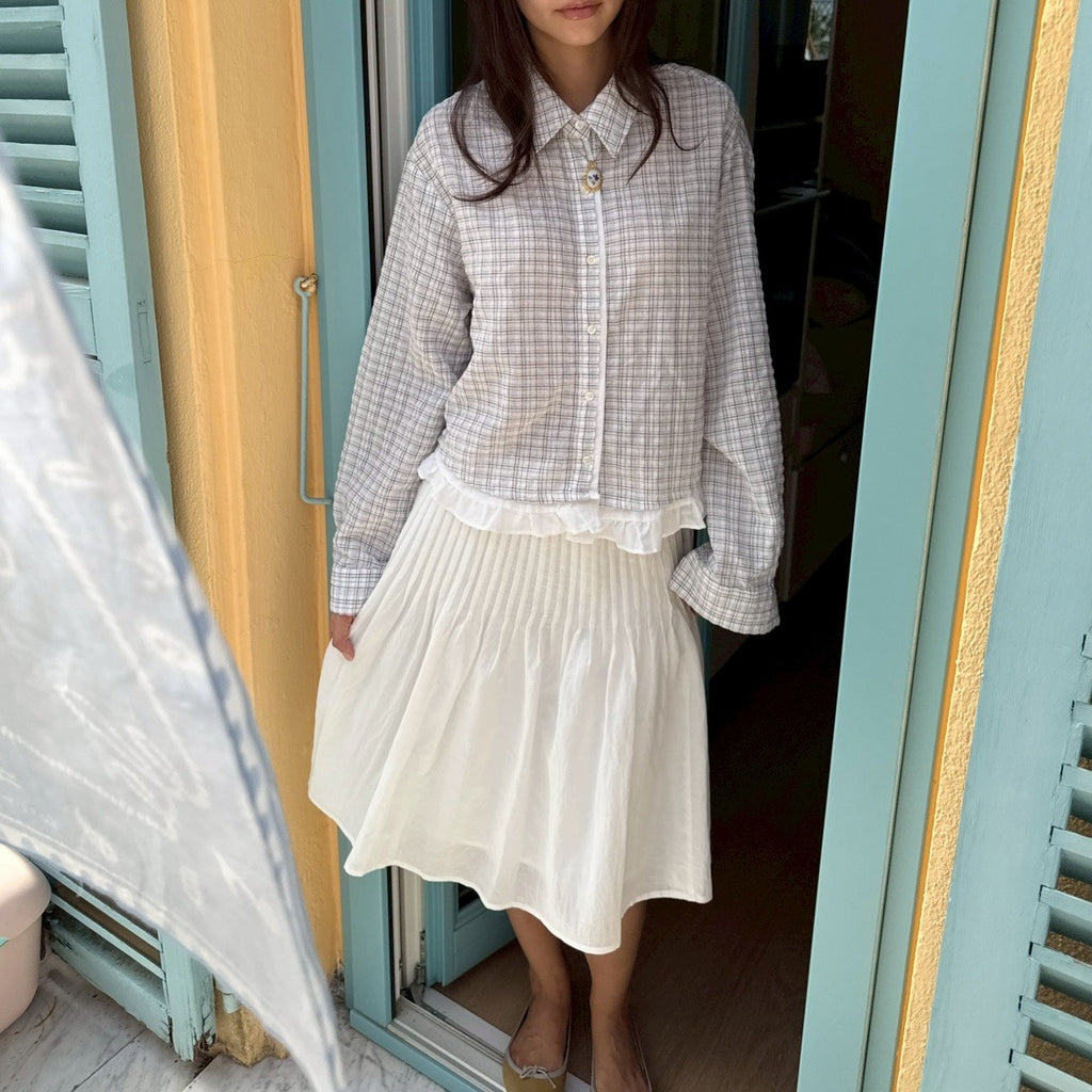 SOMETHING PERRY PLEATED SKIRT