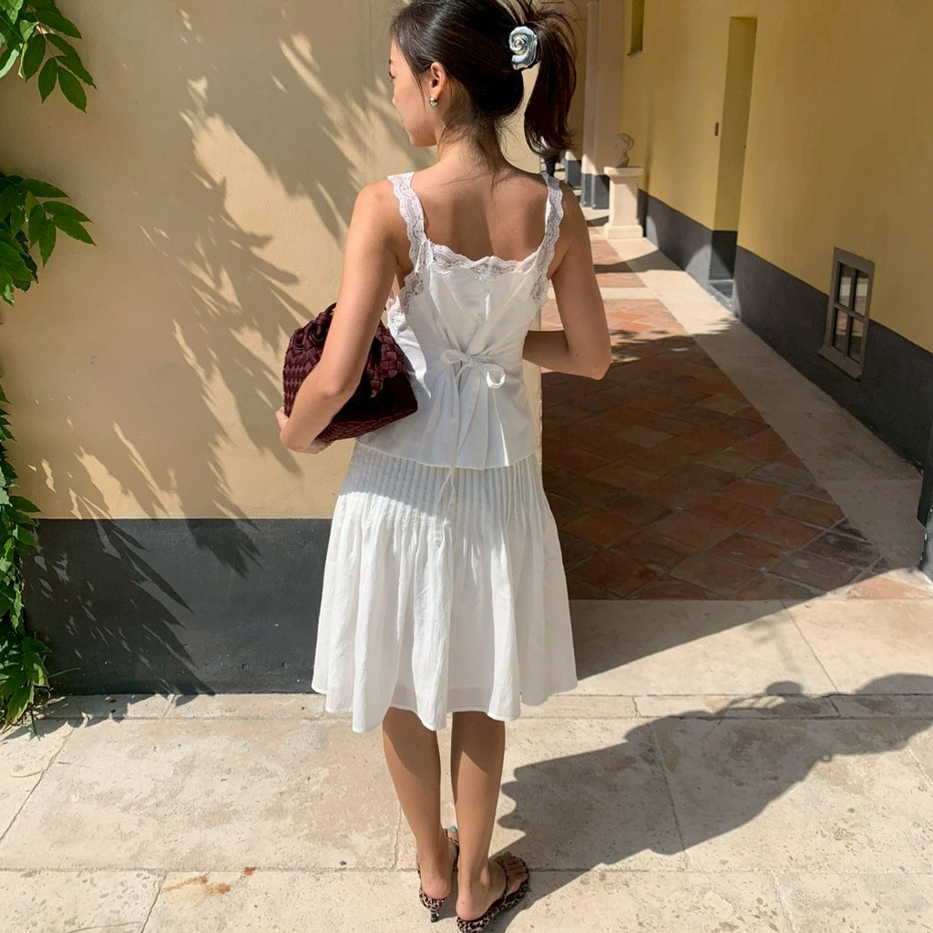 SOMETHING PERRY PLEATED SKIRT