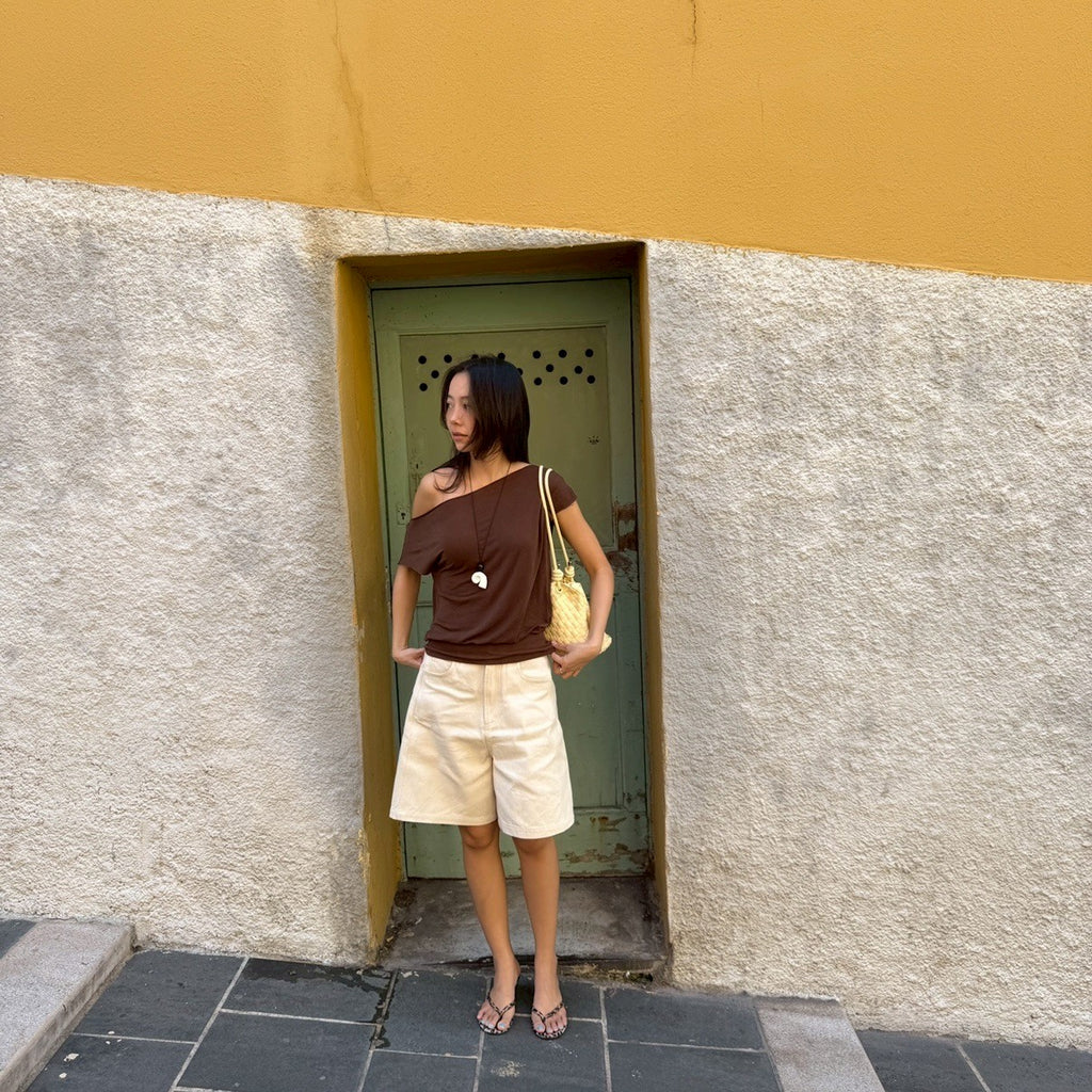 SOMETHING VACANCES SHORTS (CREAM)