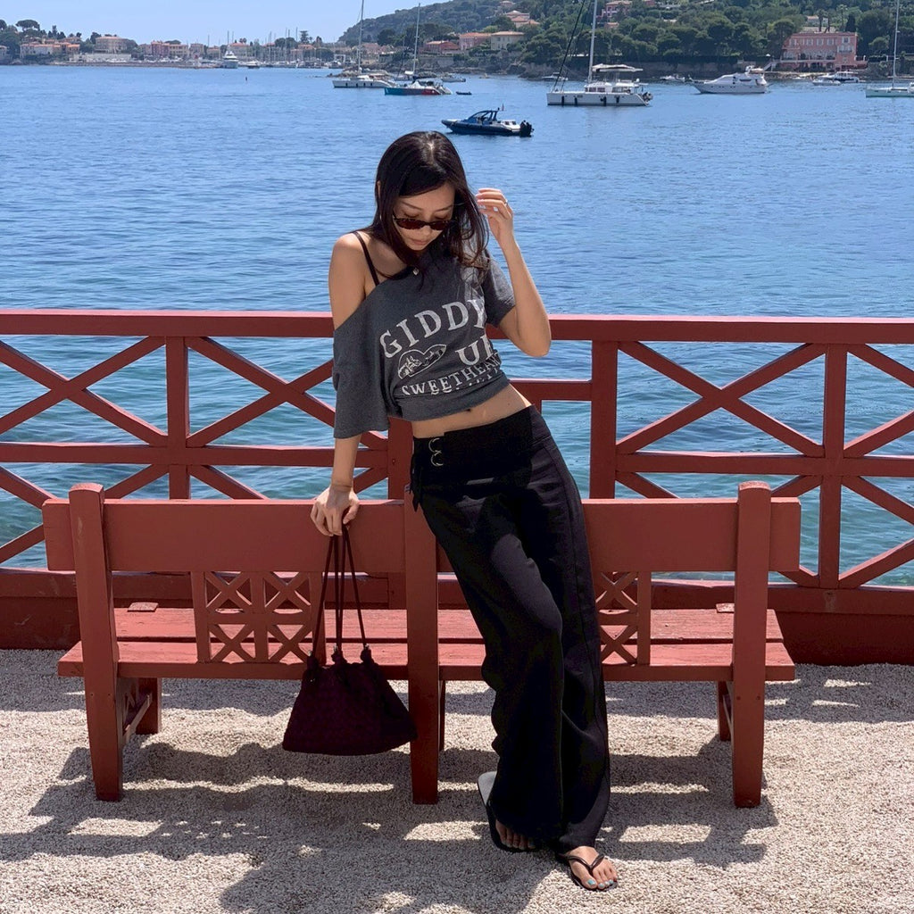 SOMETHING WAIST EDGE PANTS