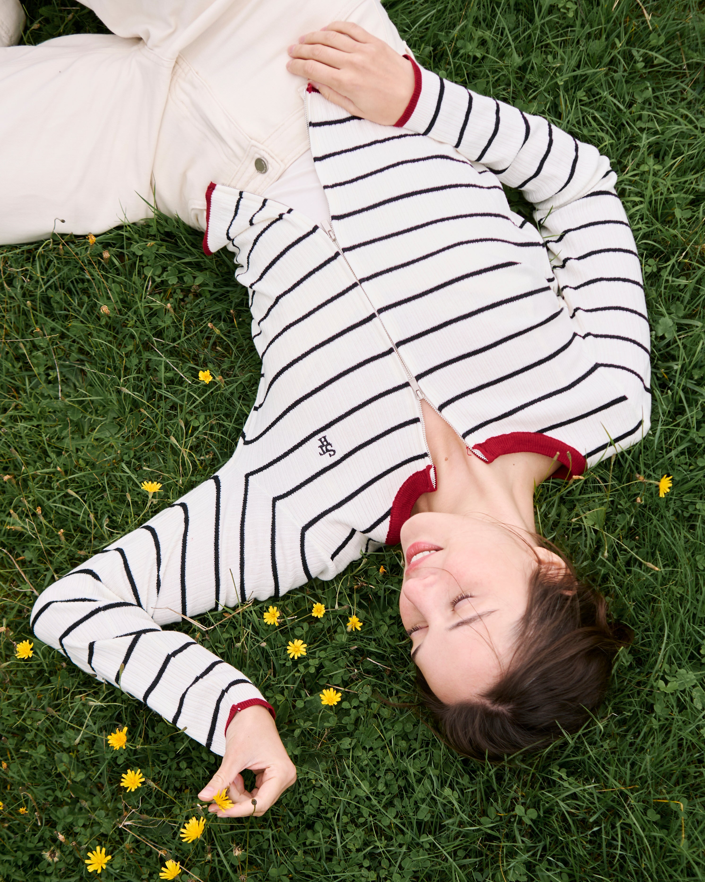 SOMETHING CRANBERRY ZIPPER CARDIGAN