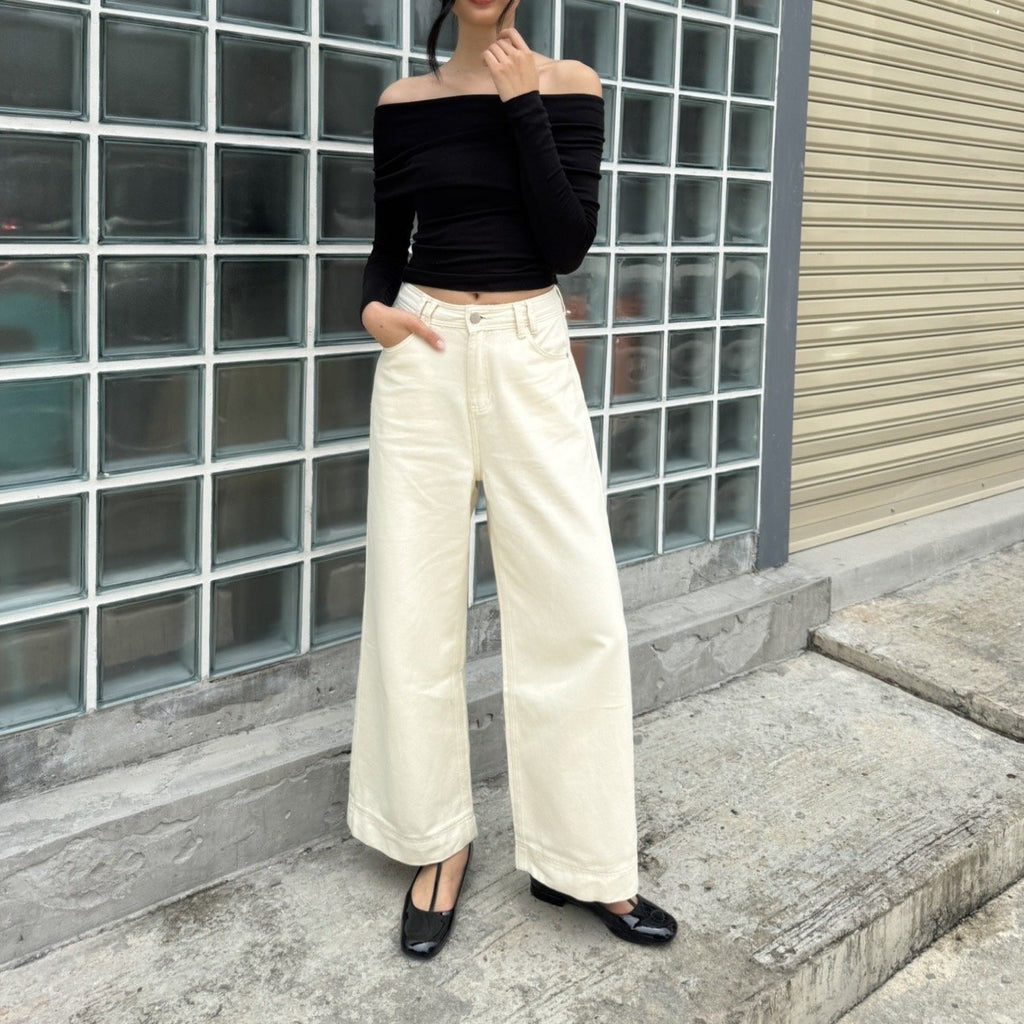 SOMETHING OATMILK JEANS