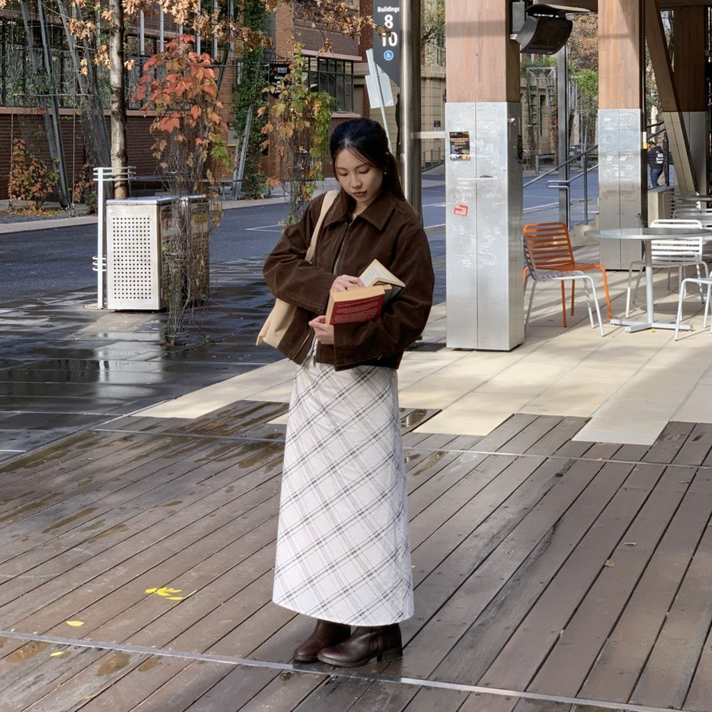 SOMETHING BUTTER TART MIDI SKIRT