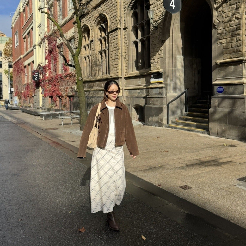 SOMETHING BUTTER TART MIDI SKIRT