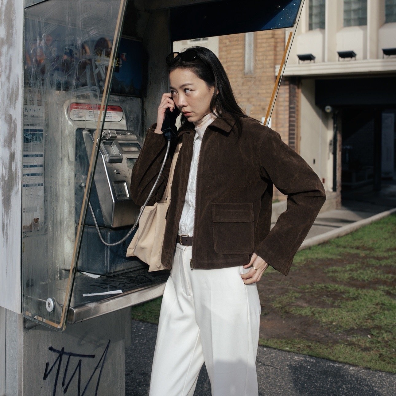 SOMETHING SUEDE KETCH JACKET (DARK CHESTNUT)