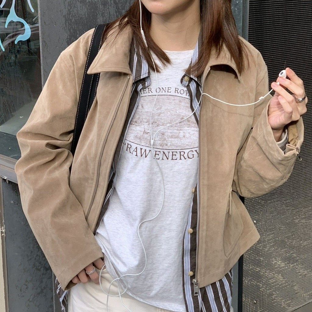 SOMETHING SUEDE KETCH JACKET (BUTTERSCOTCH)