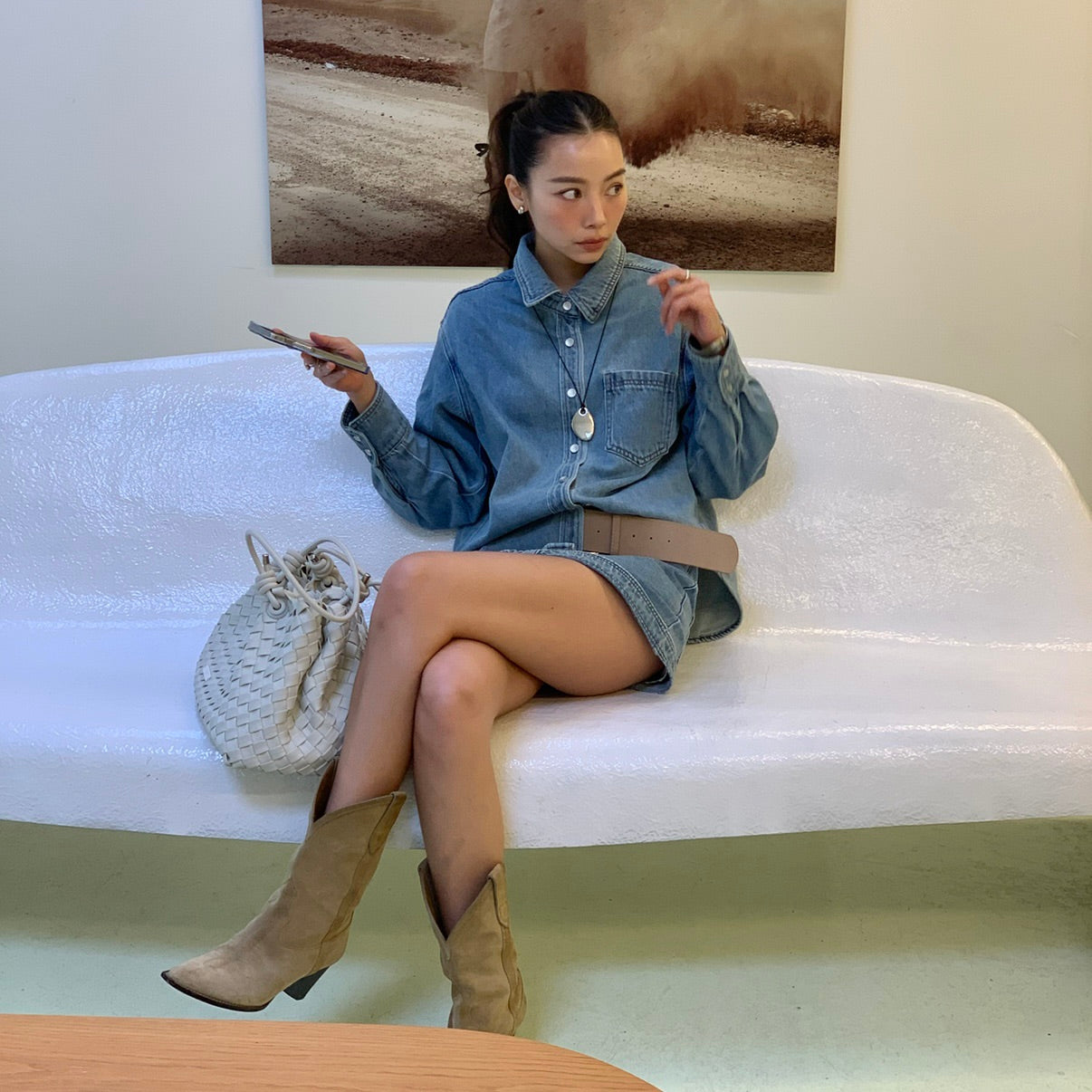 SOMETHING CAMILLE DENIM SET