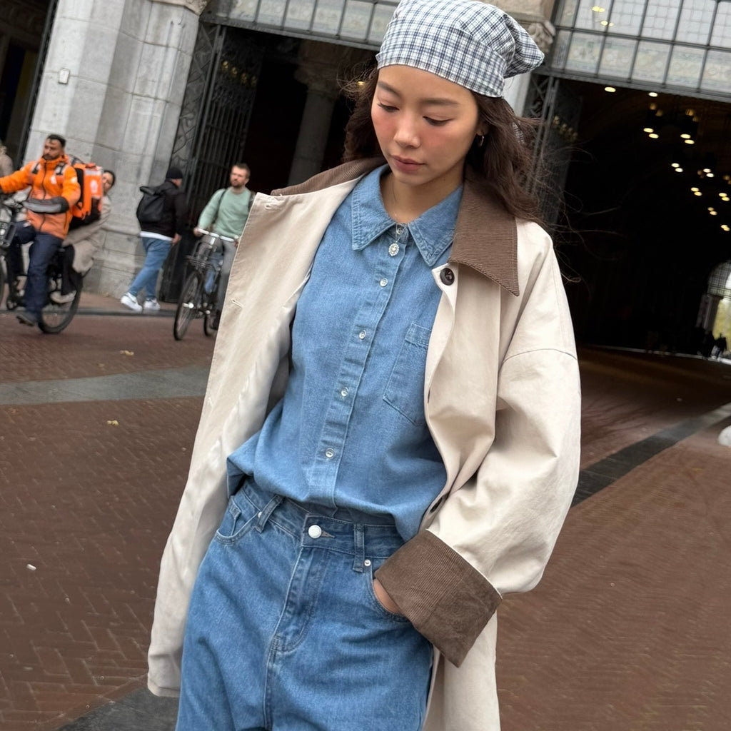 SOMETHING ALMOND COAT