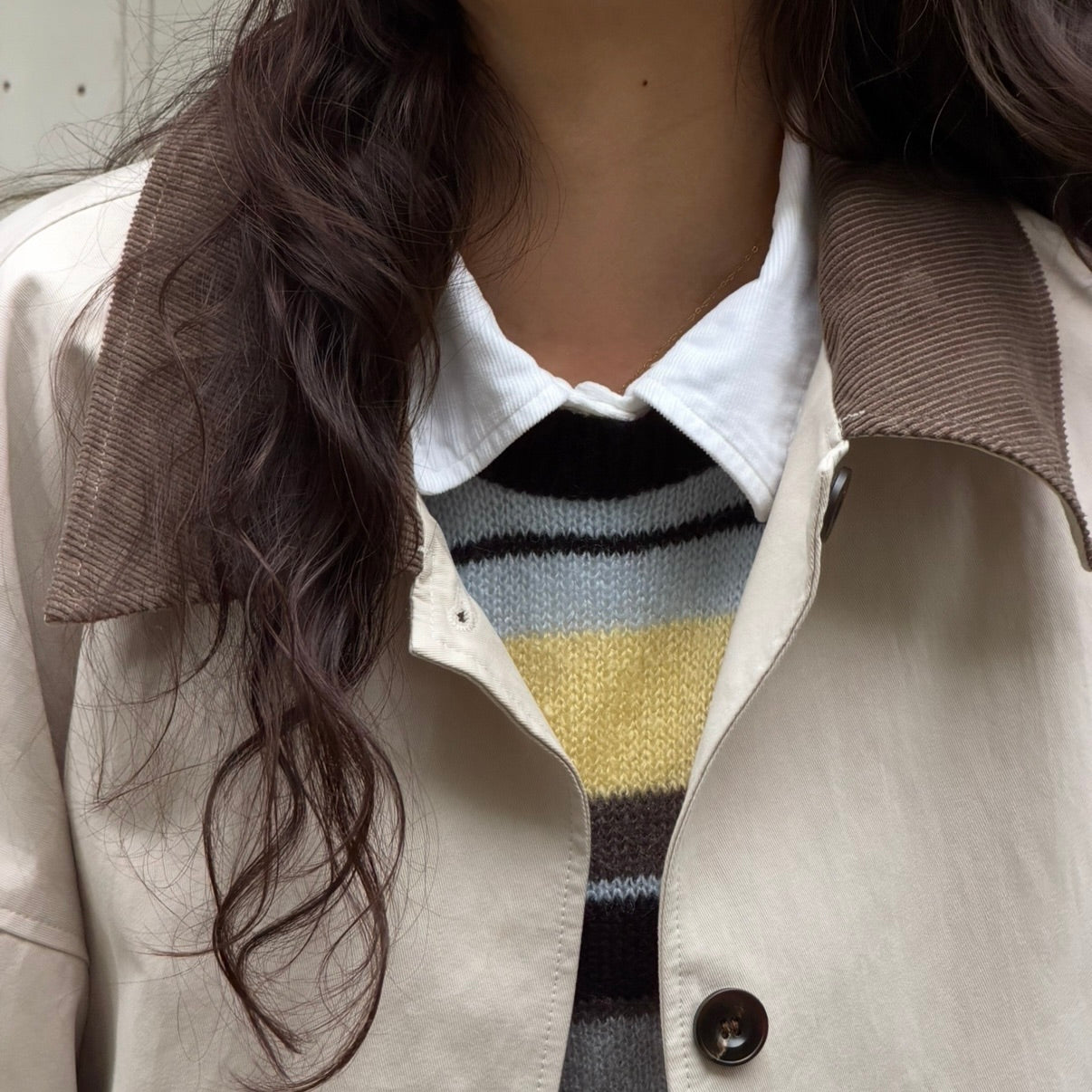 SOMETHING ALMOND COAT