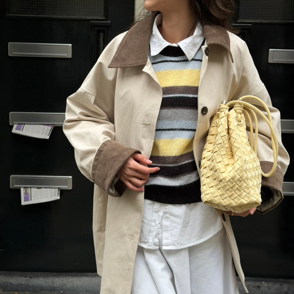 SOMETHING ALMOND COAT