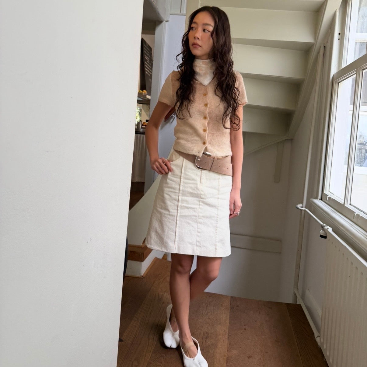 SOMETHING RICOTTA A-LINE SKIRT