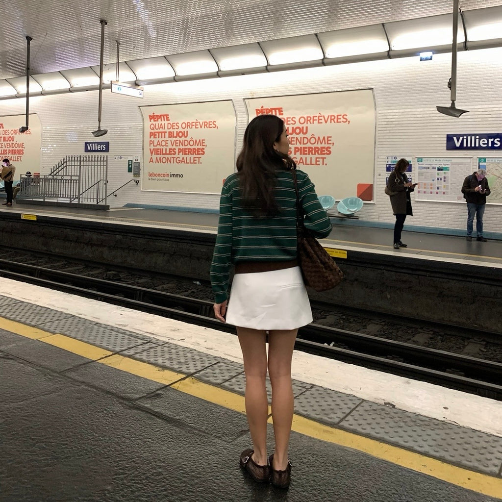 SOMETHING MERINGUE MINI SKIRT