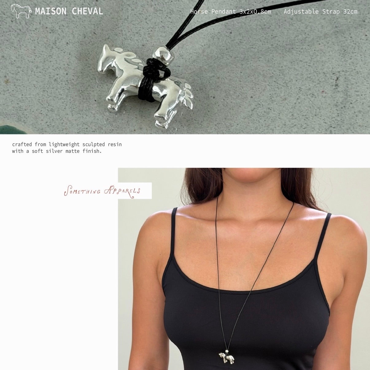 SOMETHING MAISON CHEVAL NECKLACE