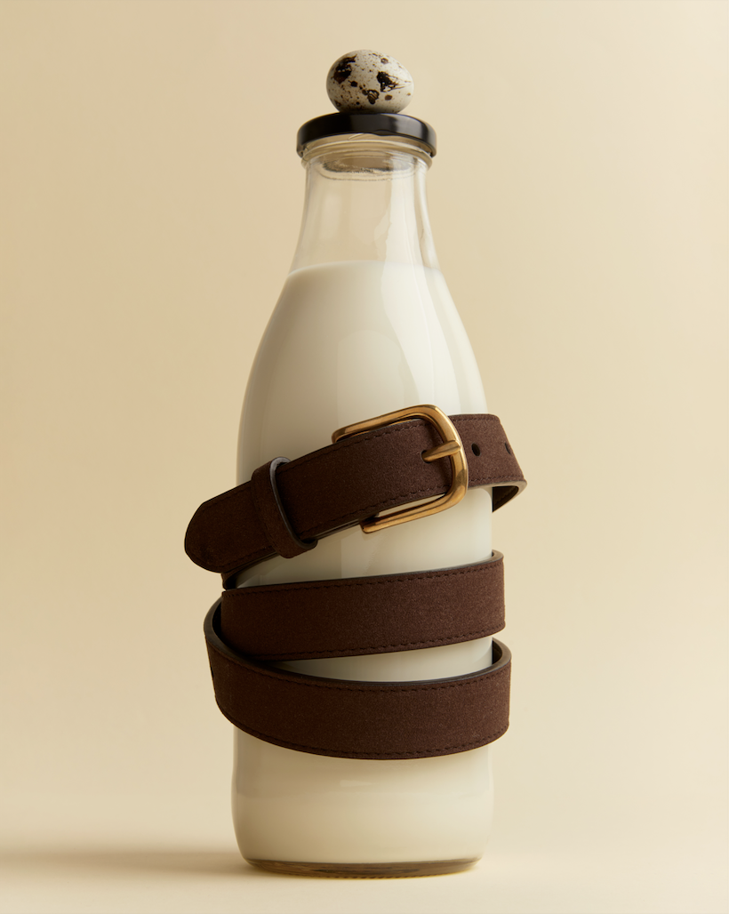 SOMETHING THE DAILY BELT (BROWN SUEDE)