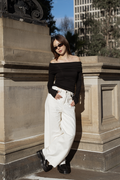 SOMETHING OATMILK JEANS