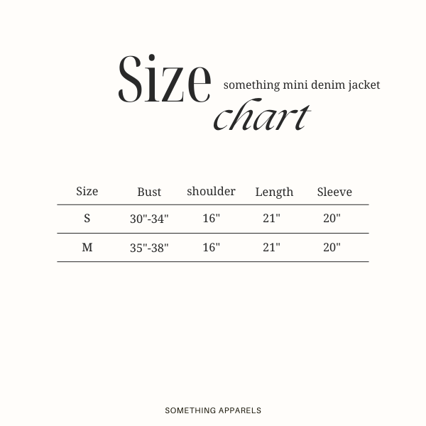 SOMETHING MINI DENIM JACKET