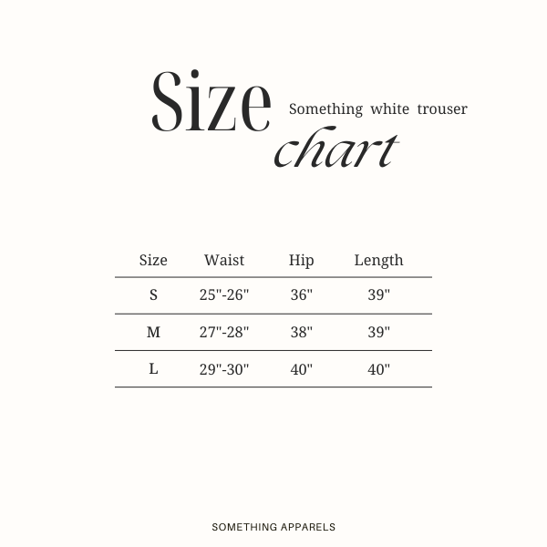 SOMETHING WHITE TROUSER