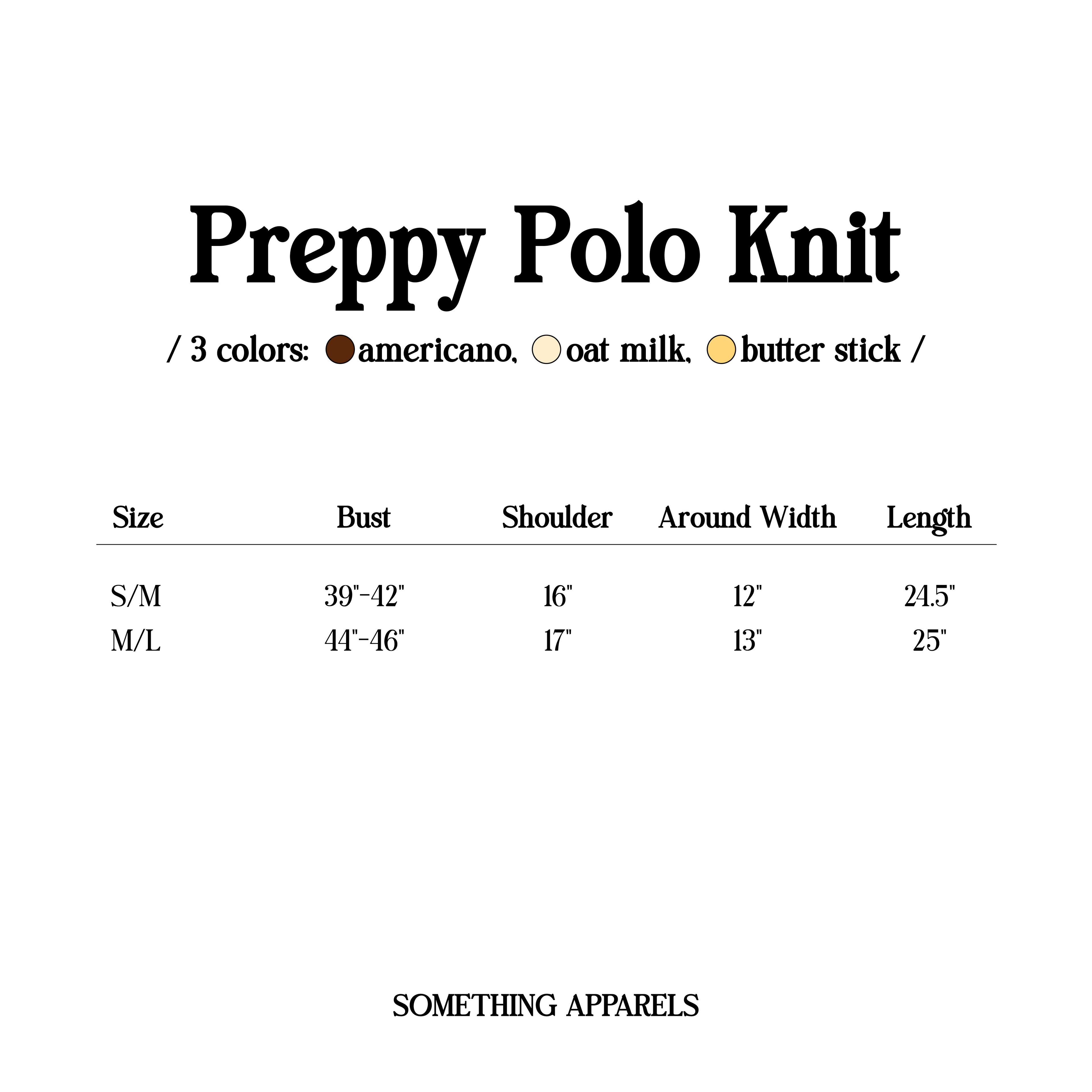 SOMETHING PREPPY POLO KNIT (BUTTER STICK)