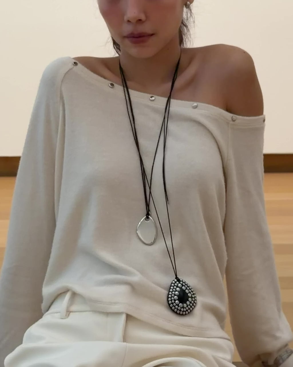 SOMETHING CUSTARD OFF SHOULDER TOP