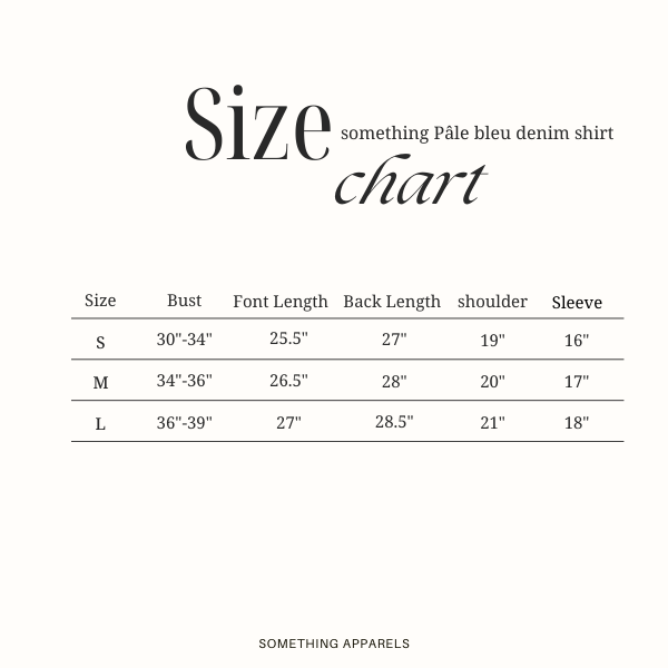 SOMETHING PÂLE BLEU DENIM SHIRT