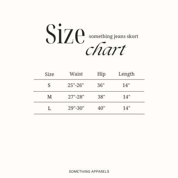 SOMETHING JEANS SKORT