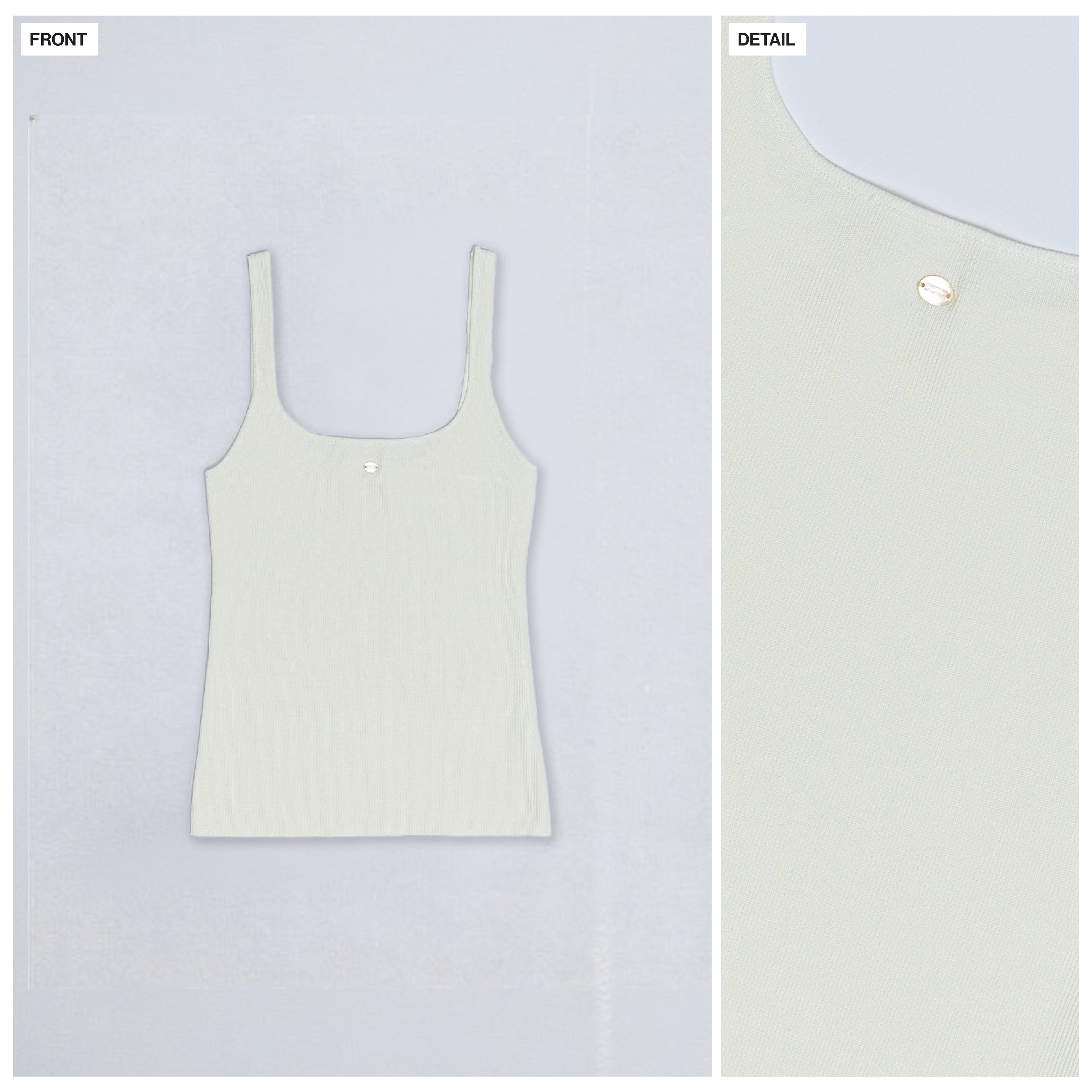 SOMETHING BUTTER CREAM KNIT CAMI