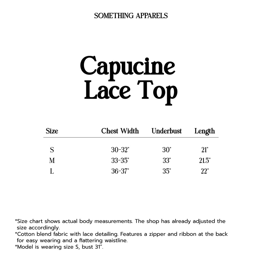 SOMETHING CAPUCINE LACE TOP (WHITE)